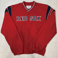 「GENUINE MERCHANDISE(ジェニュイン マーチャンダイズ)」ボストンレッドソックス MLB ヤッケ ナイロン プルオーバー [2103012]