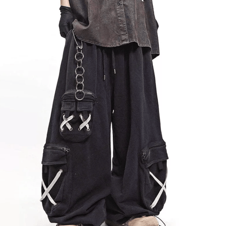 Cross Code Utility Barrel Pants