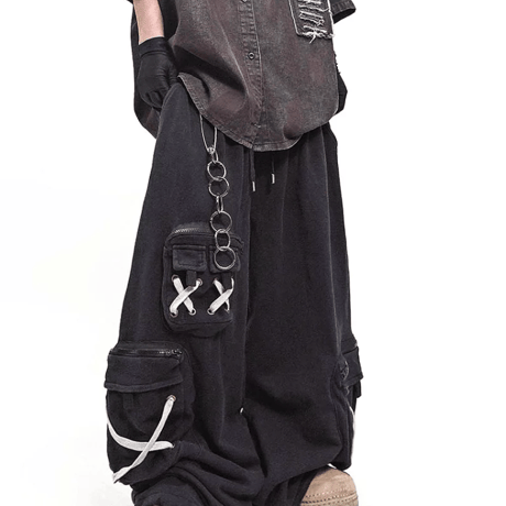 Cross Code Utility Barrel Pants