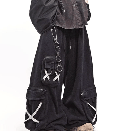 Cross Code Utility Barrel Pants