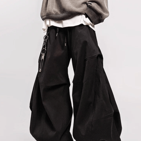 Obsidian Volume Curve Pants