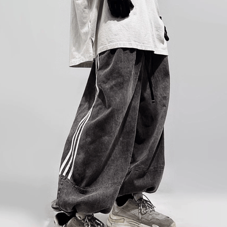 Triple Line Fade Barrel Pants