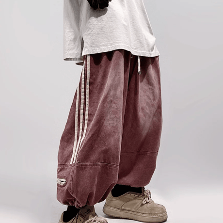 Triple Line Fade Barrel Pants