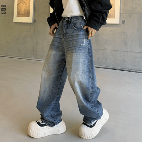 Basic Fade Barrel Pants