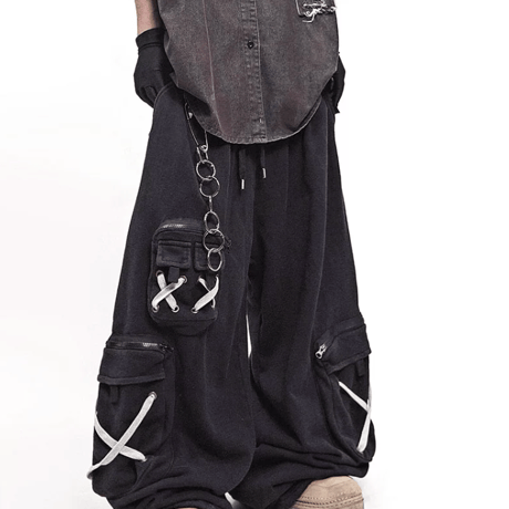 Cross Code Utility Barrel Pants