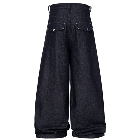 Oblique Button Barrel Denim