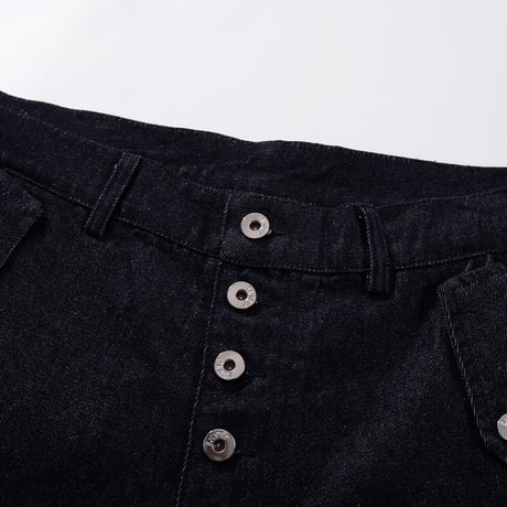 Oblique Button Barrel Denim