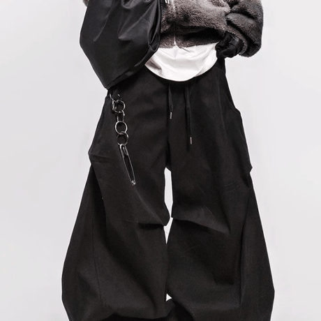 Obsidian Volume Curve Pants