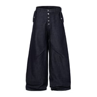 Oblique Button Barrel Denim