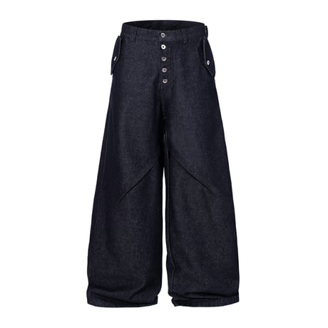 Oblique Button Barrel Denim