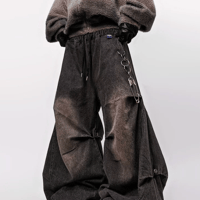 Dune Curve Barrel Pants-Black
