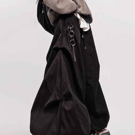Obsidian Volume Curve Pants