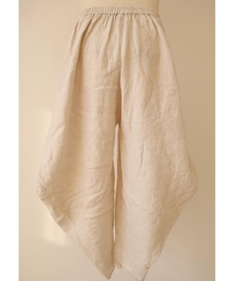 Linen Pants　Unique Silhouette