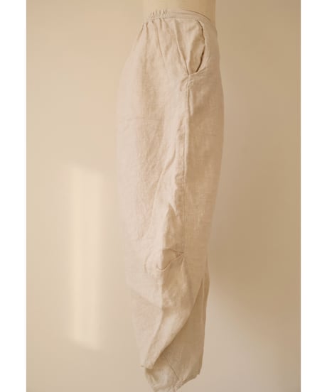 Linen Pants　Unique Silhouette
