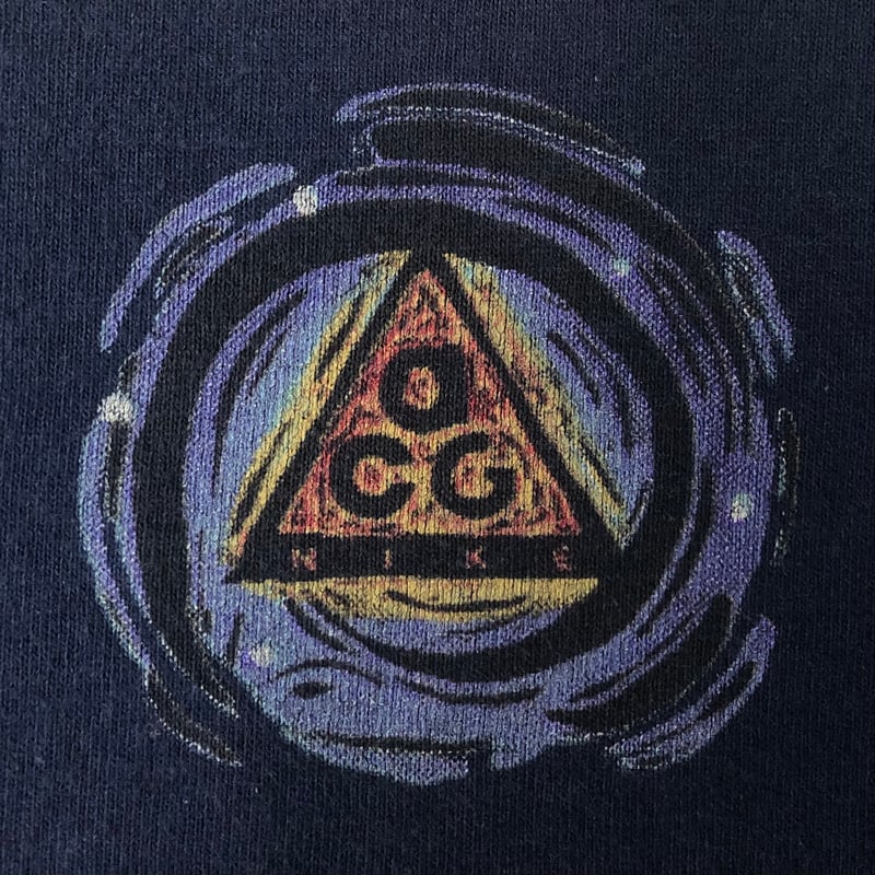 ナイキ ACG 90's アメリカ製 白タグ 森を駆け抜ける自転車 Tシャツ M