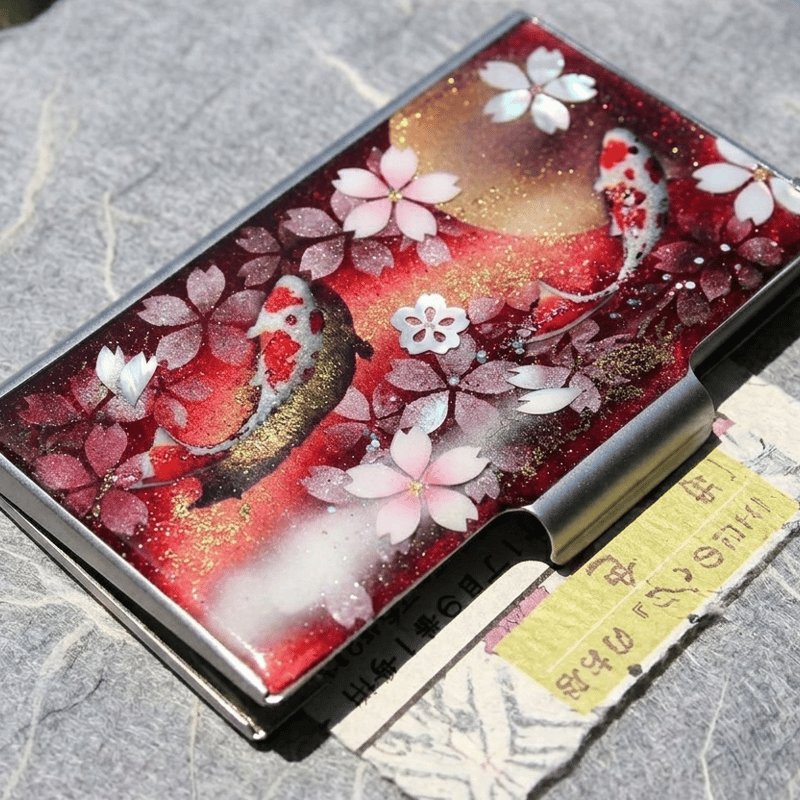 名刺入れ「可」カードケース 和柄 和風 桜 伝統工芸 職人 手作り