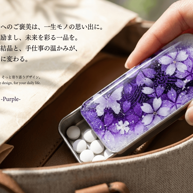 FRISKケース『絵』フリスク タブレット ミント 和柄 和風 和雑貨 工芸