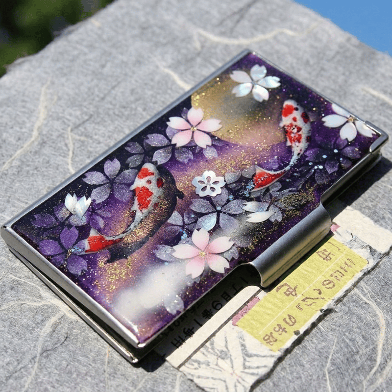 名刺入れ「可」カードケース 和柄 和風 桜 伝統工芸 職人 手作り
