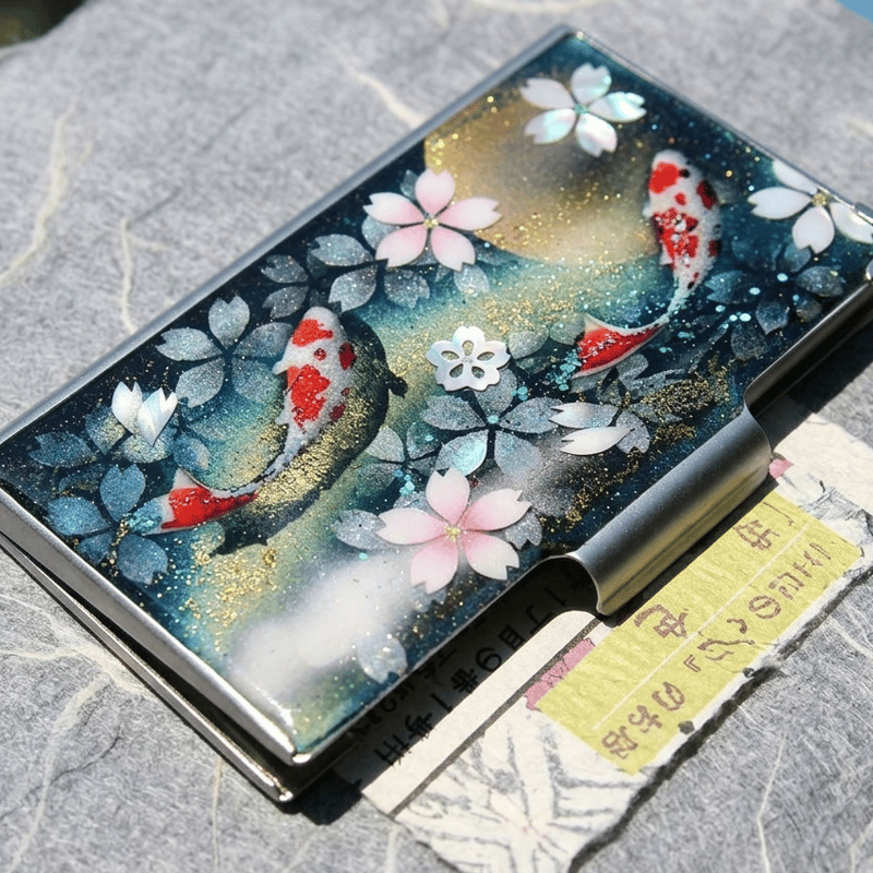 名刺入れ「可」カードケース 和柄 和風 桜 伝統工芸 職人 手作り