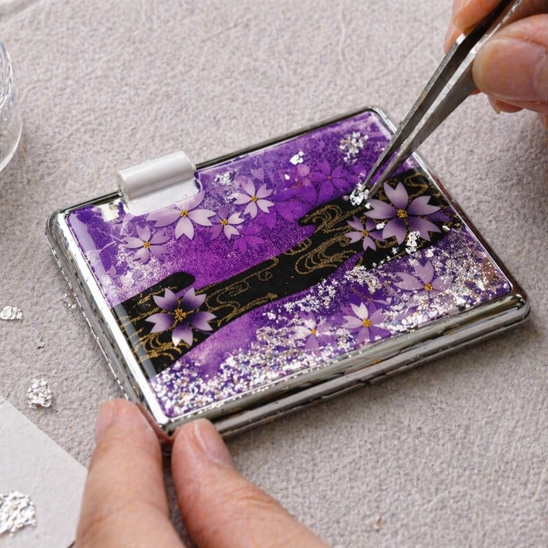 MINTIAケース 『絵』ミンティア 和柄 和風 和雑貨 桜 工芸 職人 手作り