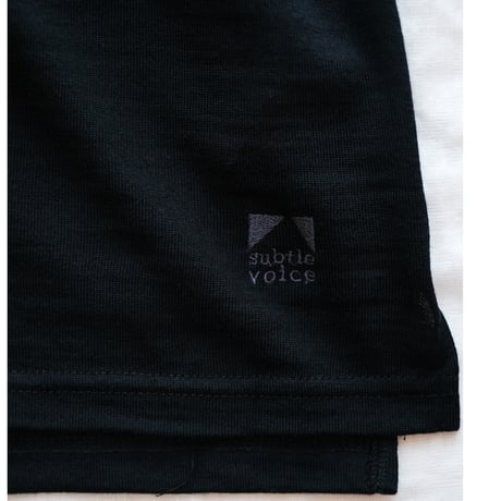 subtle voice / SV Wool T-shirts Coal Black