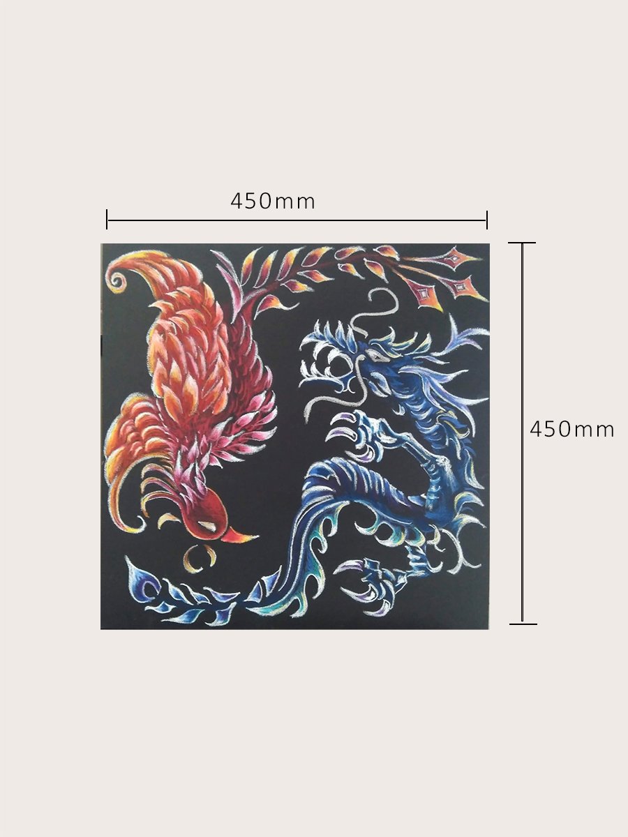 うさ☆ 宝龍 鳳凰 黒龍アート 鳳凰&青龍 インテリアボード | ACCORDA
