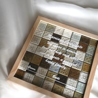 宝石みたいなミニラスティカタイルの結婚証明書  [ Design A ]
