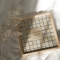 宝石みたいなミニラスティカタイルの結婚証明書  [ Design B ]