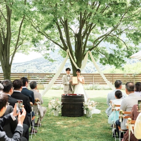 ひのきの紙のwedding tree