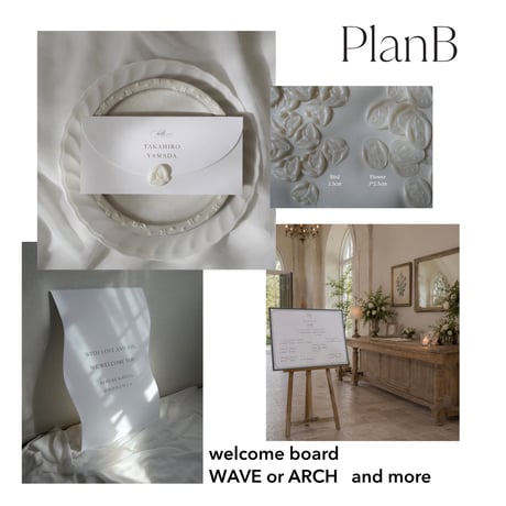 set   -Place book - welcome item - seating chart