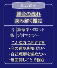 総合鑑定「運命の流れ」を読み解く鑑定