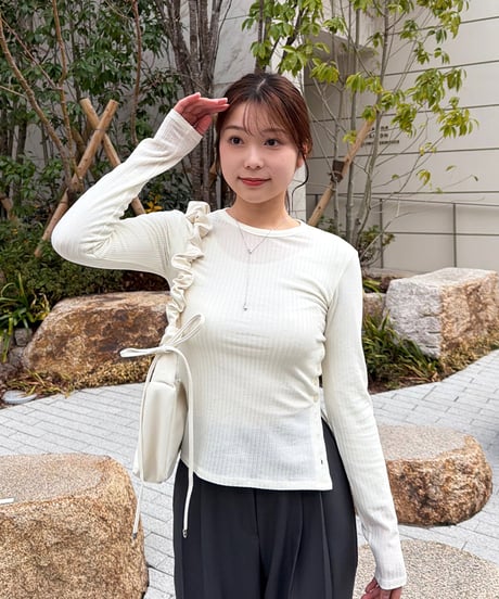 サイドボタンカットソー