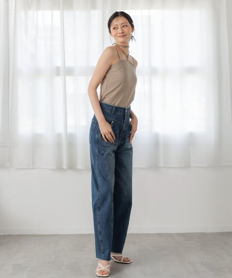 バレルデニムパンツ