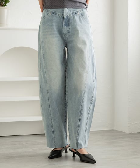 バレルデニムパンツ