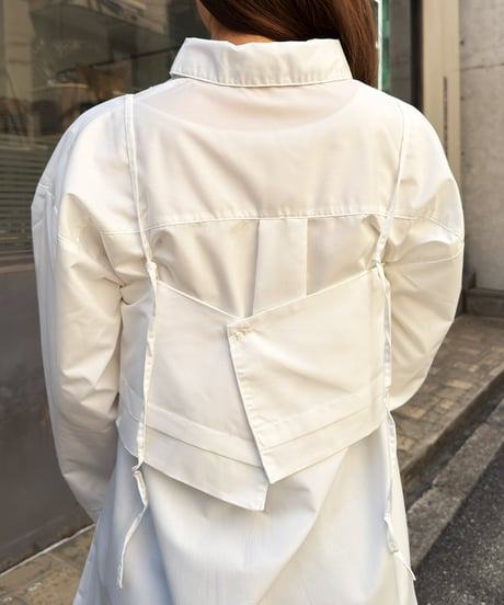 ビスチェ付きオーバーシャツ
