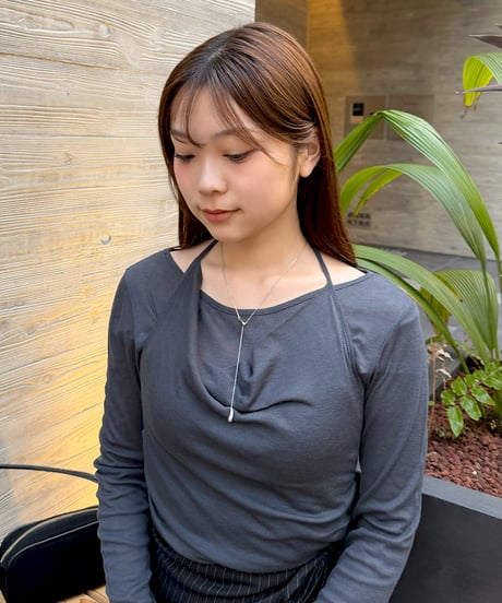 スライドチェーンドロップロングネックレス