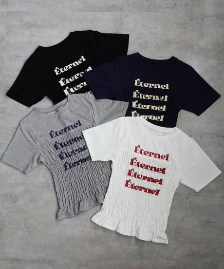 シャーリングロゴTシャツ