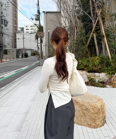 サイドボタンカットソー