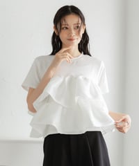 シャイニーフリルトップス