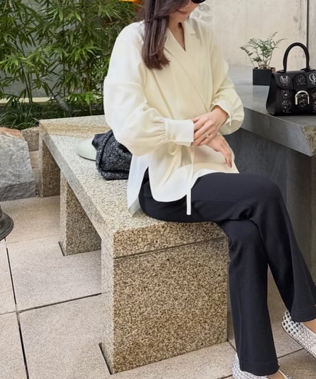 VERA－Wrap Blouse / Off white