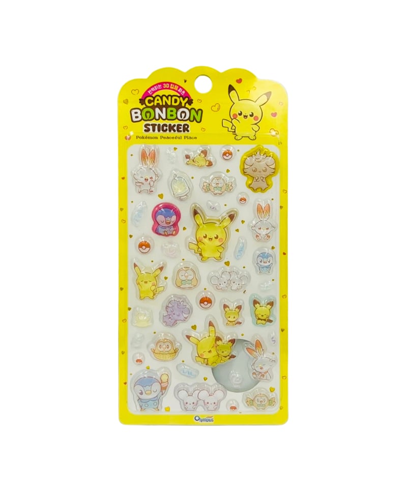 韓国限定】ポケピース キャンディーボンボンシール 4種類 | KOREA