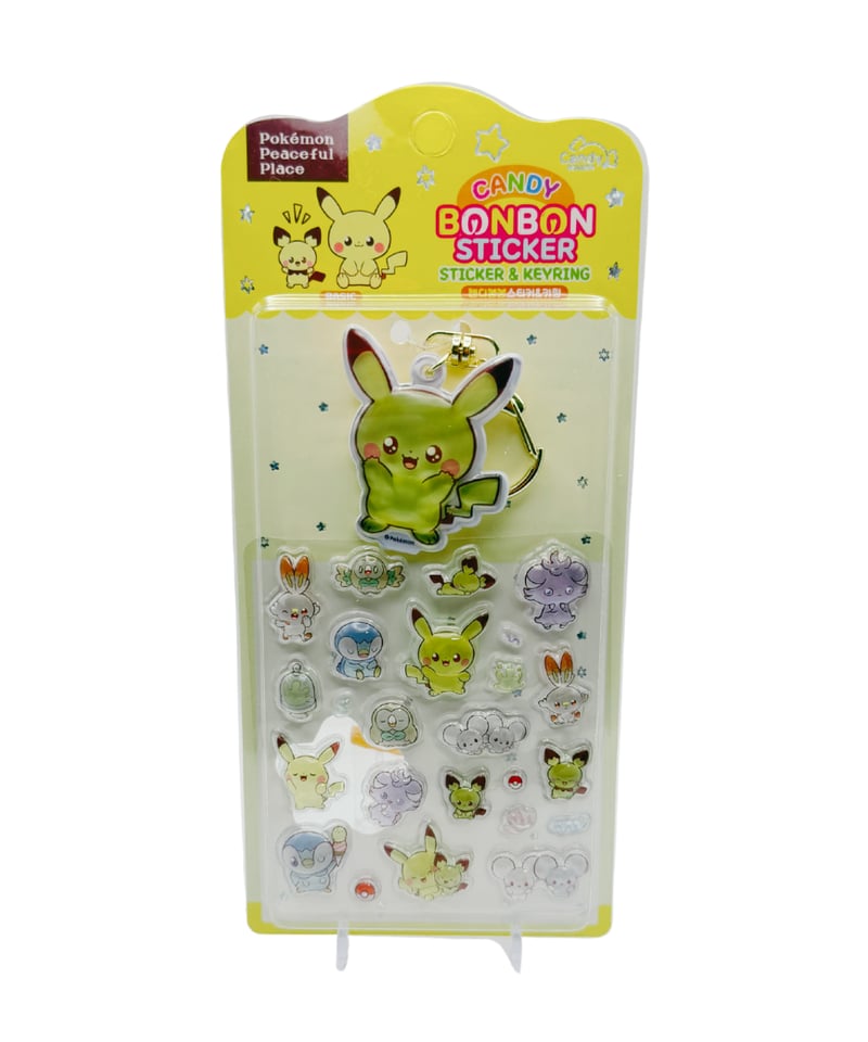 韓国限定】ポケピース キャンディーボンボンシール キーリング 4種類