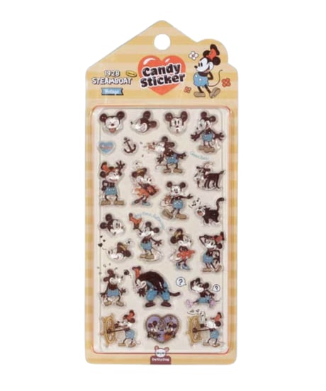 【韓国限定】CANDY STICKER 3D ミッキー 2種類
