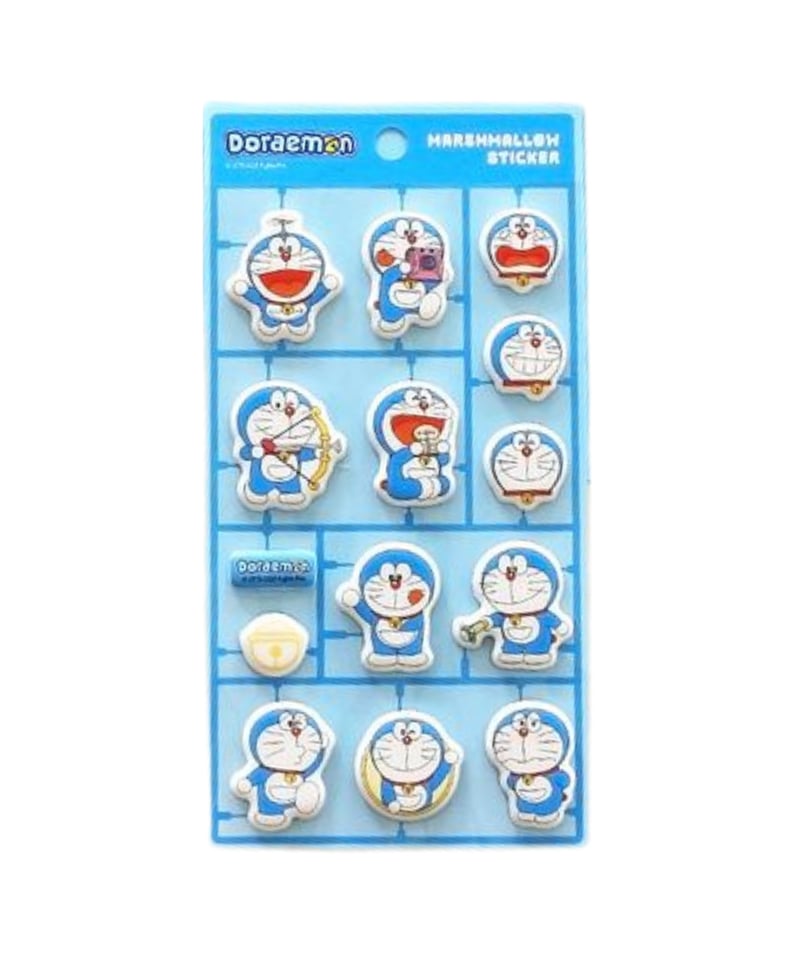 韓国限定】マシュマロシール ドラえもん 2種類 | KOREA STICKER STORE