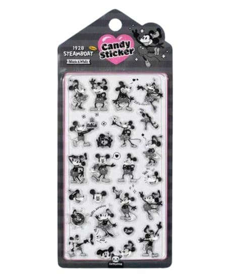 【韓国限定】CANDY STICKER 3D ミッキー 2種類
