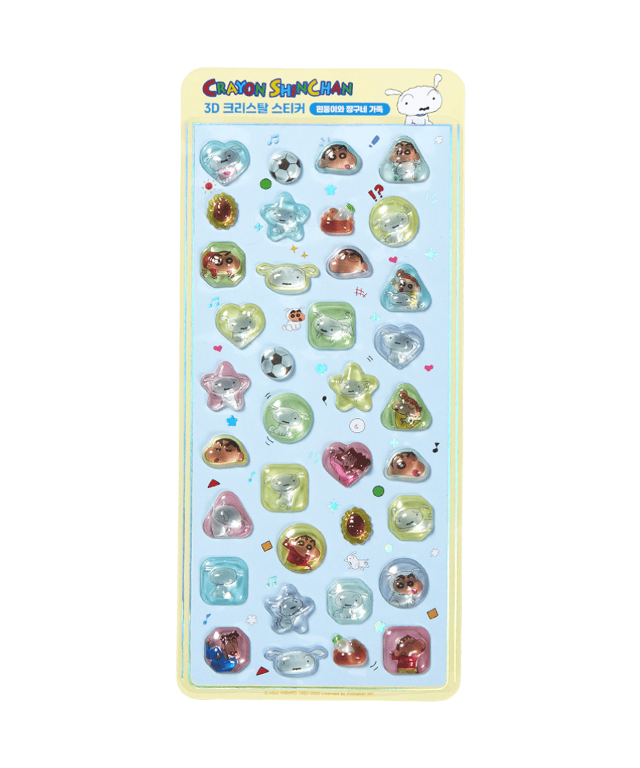 韓国限定】3Dクリスタルステッカー クレヨンしんちゃん 4種類 | KOREA