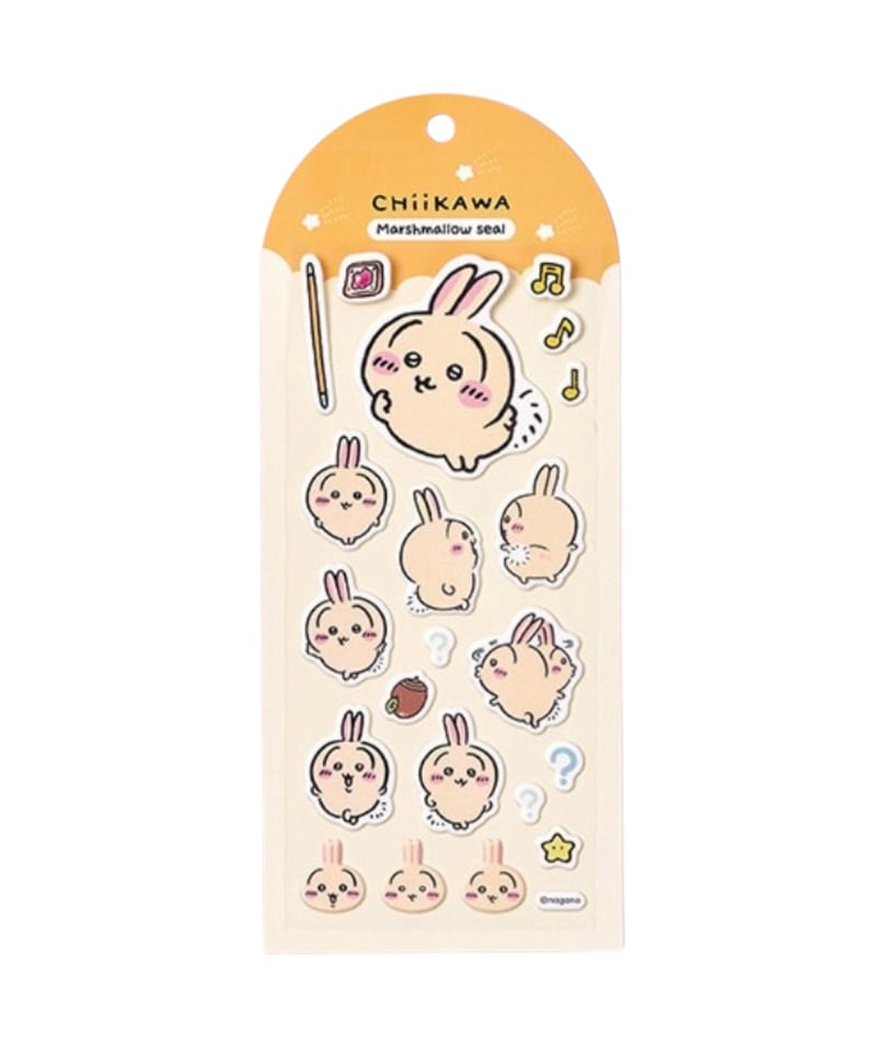 韓国限定】マシュマロシール ちいかわ 3種類 | KOREA STICKER STORE