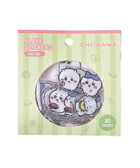【韓国限定】FLAKE STICKER ちいかわおはじき 2種類