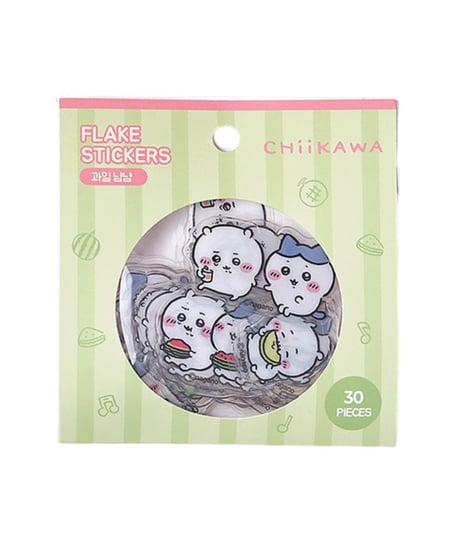 【韓国限定】FLAKE STICKER ちいかわおはじき 2種類