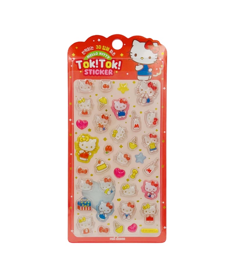 ゆうパック送料込み　新品　韓国公式　サンリオ　Tok!Tok! STICKER　(シール)　５種類 韓国限定】Tok!Tok!STICKER サンリオ 5種類 | KOREA STICKER